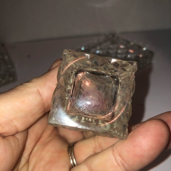 Vintage Glass Salt and Pepper Shaker three piece set on tray- anchor hocking - Picture 3 of 16